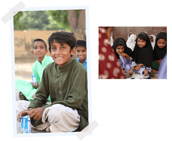 thanks-from-fayaz Pakistan Appeal impact: children eating school meals